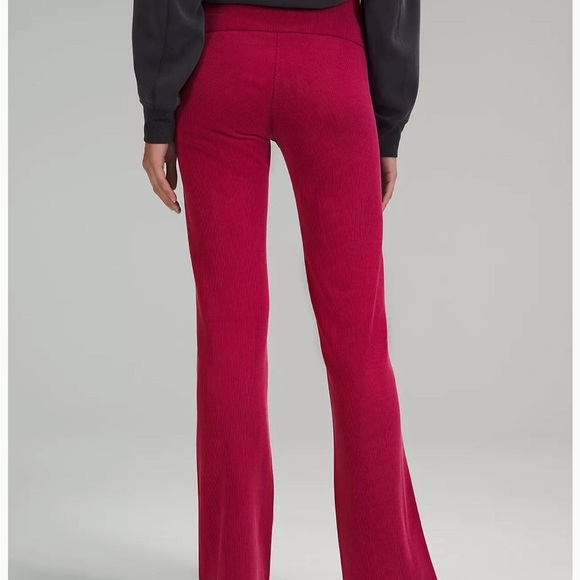Lululemon Brushed Softstreme Ribbed Zip Flare Pants NWT 2023 - Picture 2 of 7